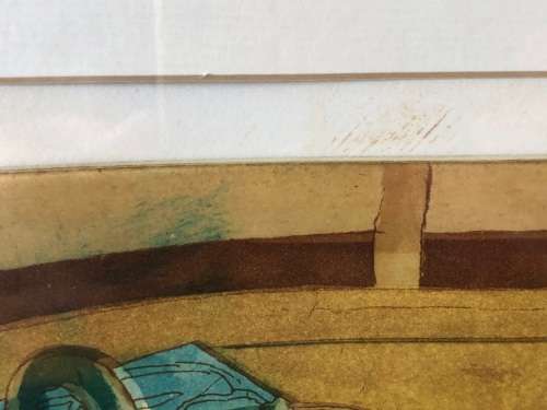 INVESTMENT ART !!! GLYNN BOYD HARTE (UK 1948 - 2003) LIMITED EDITION LOW NUMBERED 6/75 LITHOGRAPH