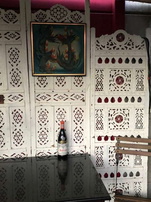 INVESTMENT ART !! PETER CLARKE (1929 - 2014) OIL ON CANVAS OF THISTLES DATED 1982 - MOUNTED TO BOARD