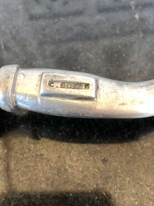 WOW !!! CARROL BOYES FUNCTIONAL ART !!!  WAVE PATTERN SERVING SPOON - CLEARLY MARKED