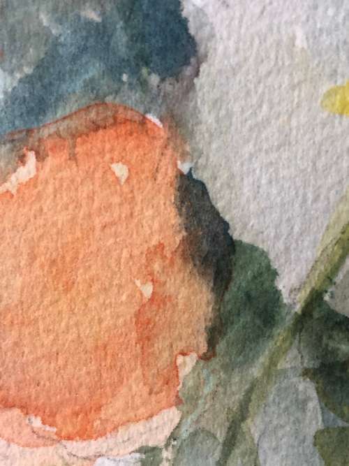 WOW !! BEAUTIFUL WATERCOLOUR PAINTING STILL LIFE FLOWERS BY BERYL JOHNSEN - WELL FRAMED BEHIND GLASS