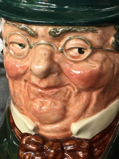 Royal Doulton "Mr Pickwick" Large Porcelain Toby Jug c1928-1932