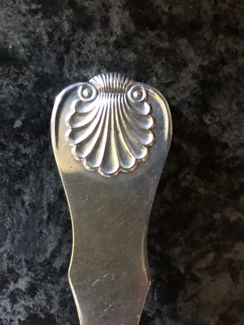 STUNNING DAVID ANDERSON (1843 - 1901) NORWEGIAN 830 SILVER SUGAR CASTER SPOON - 43g