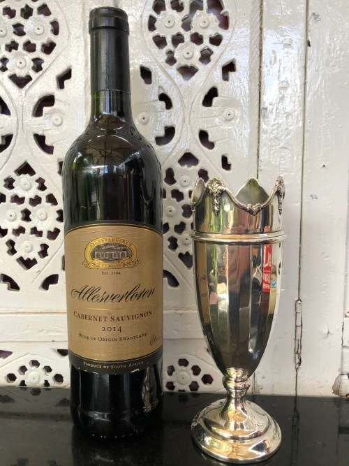 ALEXANDER CLARK c1939 BIRMINGHAM HALLMARKED STERLING SILVER VASE - 242g