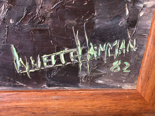 INVESTMENT ART !!! LYNETTE HAMMAN (SA 1941-2011) LARGE FRAMED OIL ON BOARD STILL LIFE OF FLOWERS