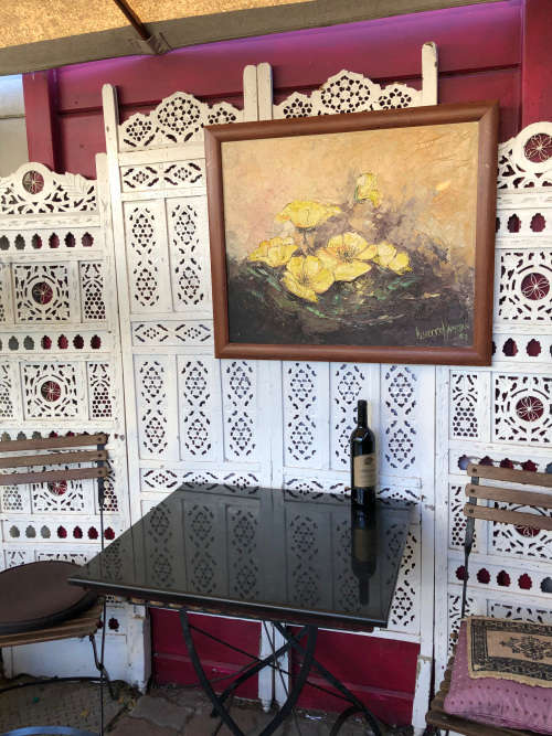 INVESTMENT ART !!! LYNETTE HAMMAN (SA 1941-2011) LARGE FRAMED OIL ON BOARD STILL LIFE OF FLOWERS