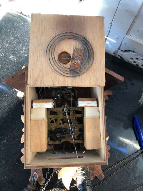 HUGE GERMAN REGULA HUNTING THEME CUCKOO CLOCK - COMPLETE - WORKING