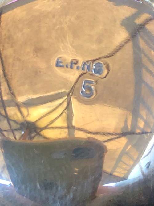 SET OF THREE SILVER PLATED MUSTARD POTS WITH SPOONS - ONE WITH A COBALT BLUE GLASS LINER