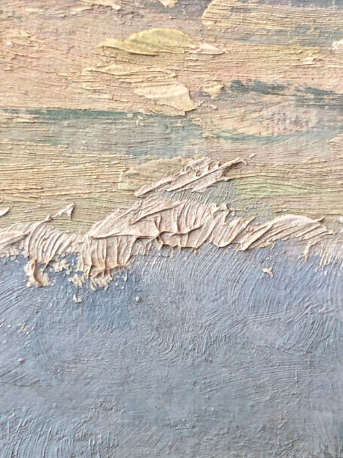 INVESTMENT ART !!! GIUSEPPE CATTY (CATARUZZA)  (SA 1914 - 1994) OIL ON CANVAS BOARD - AWESOME FRAME