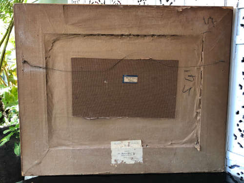 INVESTMENT ART !!! GIUSEPPE CATTY (CATARUZZA)  (SA 1914 - 1994) OIL ON CANVAS BOARD - AWESOME FRAME