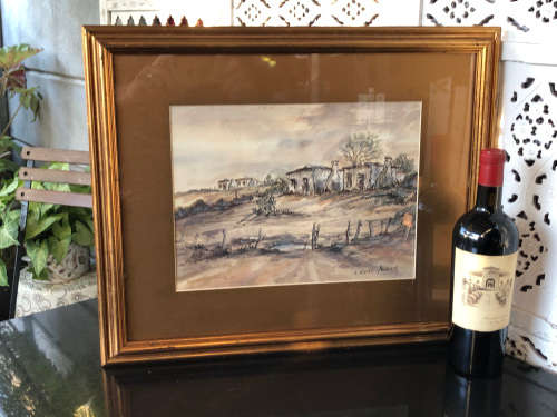 INVESTMENT ART !!! ALEXANDER ROSE-INNES (SA 1915 - 1996) - EXQUISITE FRAMED WATERCOLOR PAINTING