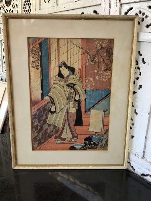 INVESTMENT ART !!! - UTAGAWA KUNISADA (1786 - 1865) ORIGINAL JAPANESE EDO UKIYO-E WOODBLOCK