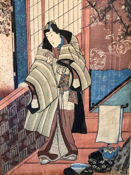 INVESTMENT ART !!! - UTAGAWA KUNISADA (1786 - 1865) ORIGINAL JAPANESE EDO UKIYO-E WOODBLOCK