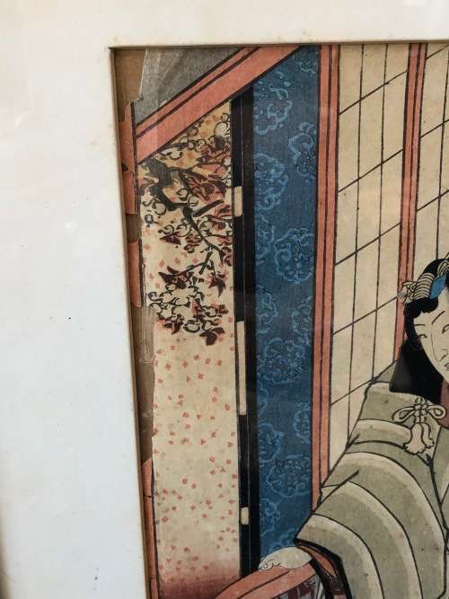 INVESTMENT ART !!! - UTAGAWA KUNISADA (1786 - 1865) ORIGINAL JAPANESE EDO UKIYO-E WOODBLOCK