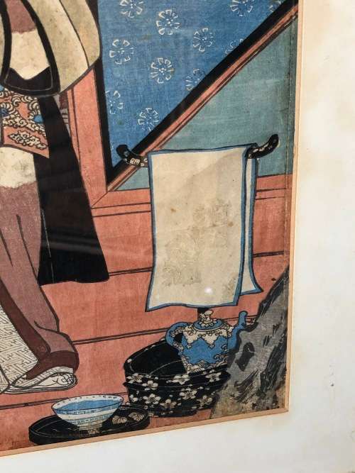 INVESTMENT ART !!! - UTAGAWA KUNISADA (1786 - 1865) ORIGINAL JAPANESE EDO UKIYO-E WOODBLOCK