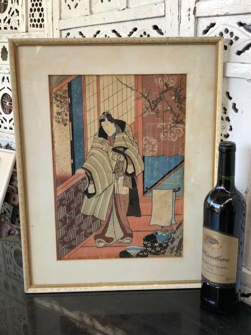 INVESTMENT ART !!! - UTAGAWA KUNISADA (1786 - 1865) ORIGINAL JAPANESE EDO UKIYO-E WOODBLOCK