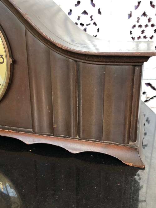 WOW !!! CLASSIC JUNGHAN`S BALL AND CLAW STYLED MANTLE CLOCK - NO KEY - WORKING