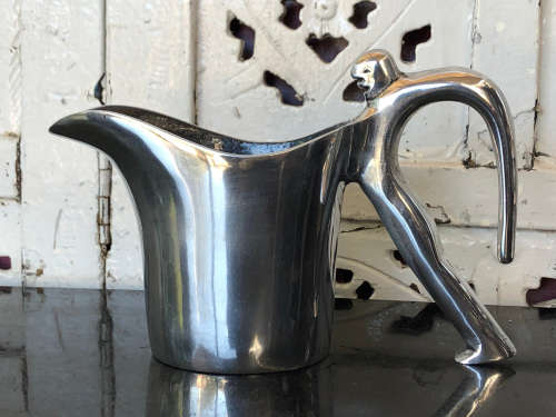 1 WEEK SALE !!! CARROL BOYES FUNCTIONAL ART !!! MAN PATTERN MILK JUG