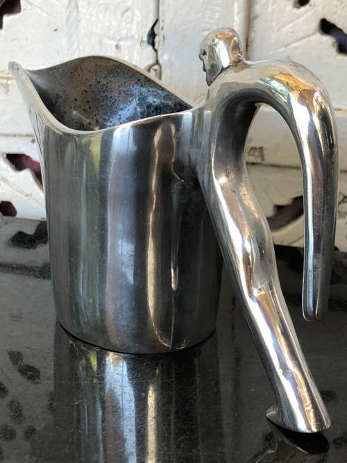 1 WEEK SALE !!! CARROL BOYES FUNCTIONAL ART !!! MAN PATTERN MILK JUG