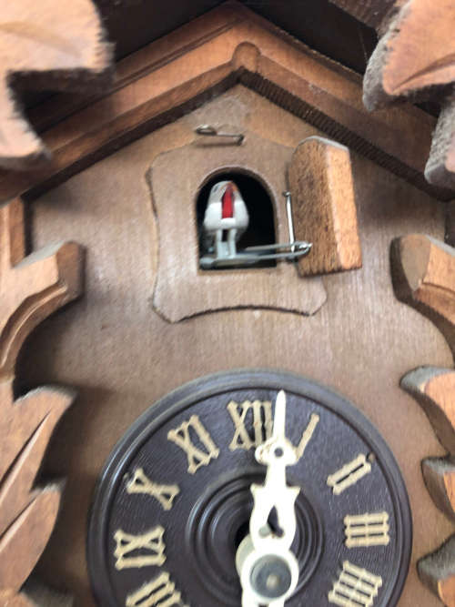 WEST GERMAN CUCKOO CLOCK - COMPLETE - WORKING