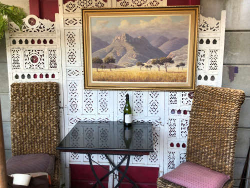 INVESTMENT ART !!!! ROLAND C. ROELOFSZ (SA) HUGE FRAMED OIL ON BOARD LANDSCAPE PAINTING