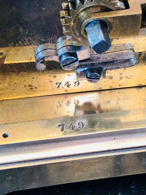 WOW !!! ANTIQUE FRENCH BRASS AND GLASS CARRIAGE CLOCK - NEEDS A SERVICE