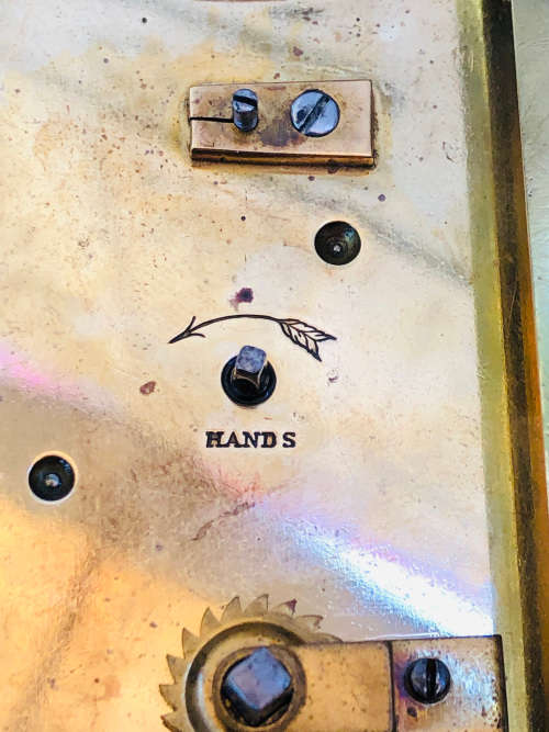 WOW !!! ANTIQUE FRENCH BRASS AND GLASS CARRIAGE CLOCK - NEEDS A SERVICE