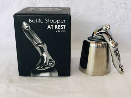 CARROL BOYES FUNCTION ART !!! AT REST PATTERN  BOTTLE STOPPER - IN THE ORIGINAL BOX