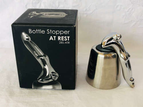 CARROL BOYES FUNCTION ART !!! AT REST PATTERN  BOTTLE STOPPER - IN THE ORIGINAL BOX
