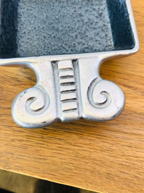 CARROL BOYES FUNCTIONAL ART !!! ATLANTIC PATTERN CONDIMENT DISH - CLEARLY MARKED