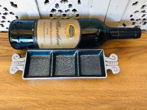 CARROL BOYES FUNCTIONAL ART !!! ATLANTIC PATTERN CONDIMENT DISH - CLEARLY MARKED