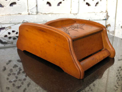 AMAZING PIECE !!! SWISS MUSICAL CIGARETTE DISPENSING BOX - IN EXCELLENT WORKING ORDER