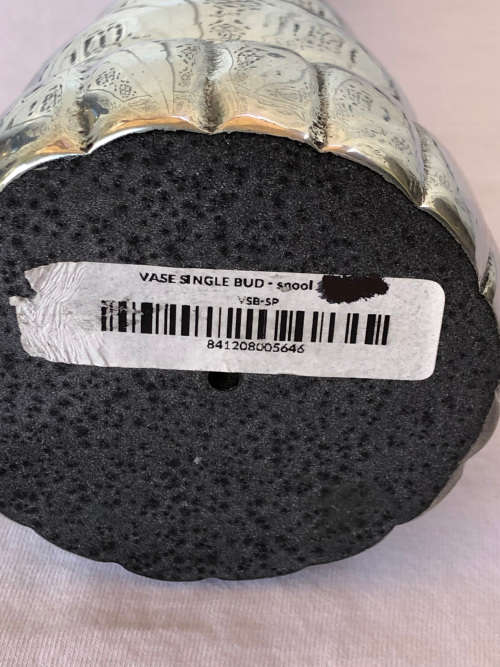 CARROL BOYES FUNCTIONAL ART (1954 - 2019) - ORIGINAL SPOOL PATTERN TALL BUD VASE - LIKE NEW