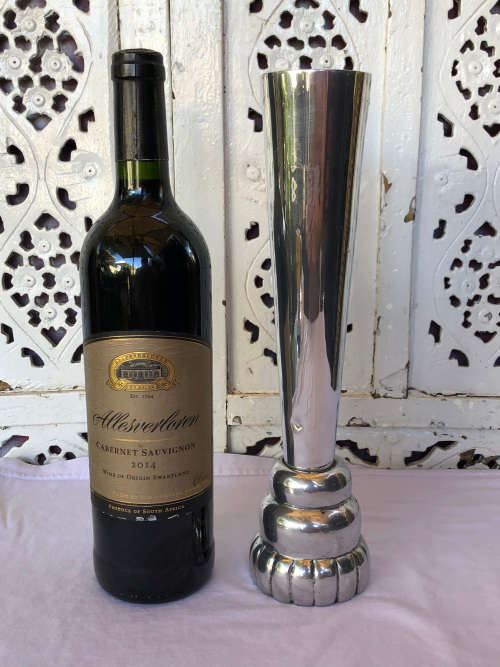 CARROL BOYES FUNCTIONAL ART (1954 - 2019) - ORIGINAL SPOOL PATTERN TALL BUD VASE - LIKE NEW