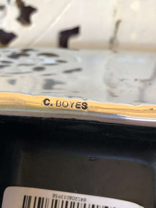 CARROL BOYES (1954 - 2019) FUNCTIONAL ART - ORIGINAL WEAVE PATTERN MEDIUM ZEN BOWL - BRAND NEW