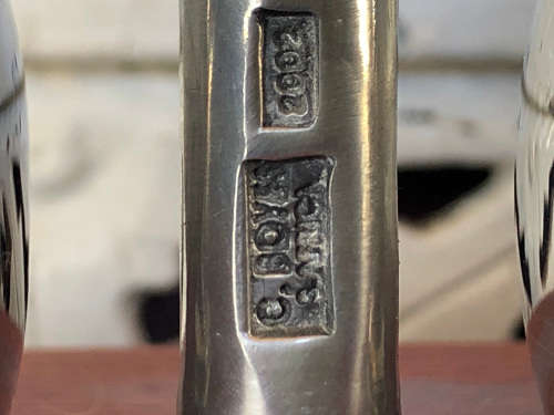 CARROL BOYES (1954 - 2019) SOVIET PATTERN OIL AND VINEGAR DRIZZLERS - BRAND NEW - CLEARLY MARKED