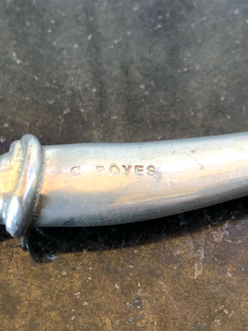 CARROL BOYES (1954 - 2019) TORCH PATTERN MINI PATE KNIFE - CLEARLY MARKED