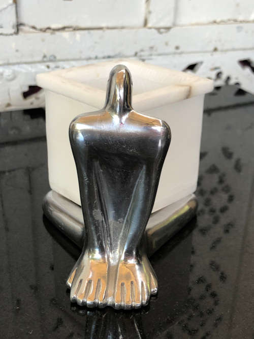 CARROL BOYES FUNCTIONAL ART (1954 - 2019) - ORIGINAL MAN PATTERN LEG WARMER TEA LIGHT - BRAND NEW