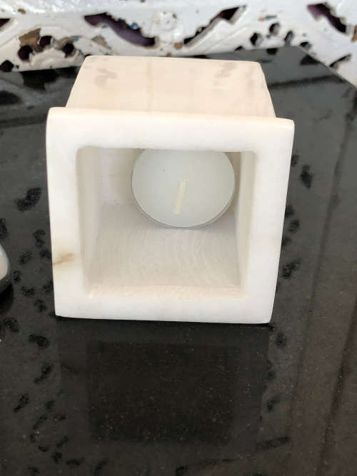 CARROL BOYES FUNCTIONAL ART (1954 - 2019) - ORIGINAL MAN PATTERN LEG WARMER TEA LIGHT - BRAND NEW