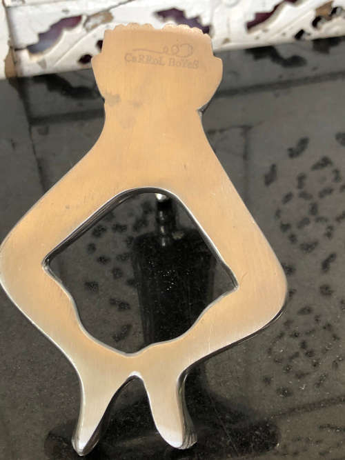 CARROL BOYES FUNCTIONAL ART (1954 - 2019) - ORIGINAL MAN PATTERN LEG WARMER TEA LIGHT - BRAND NEW