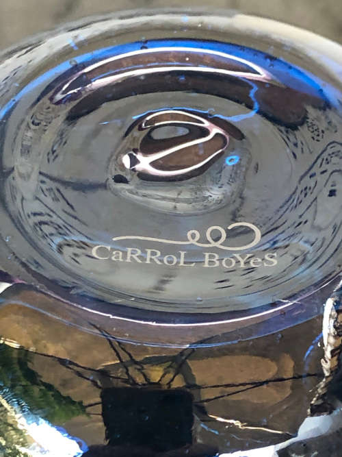 CARROL BOYES FUNCTIONAL ART (1954 - 2019) - ORIGINAL MAN PATTERN LEG WARMER TEA LIGHT - BRAND NEW