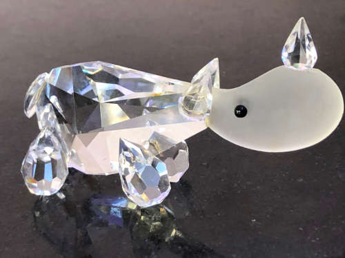STUNNING SWAROVSKI STYLE CRYSTAL RHINOCEROS - EXQUISITE PIECE