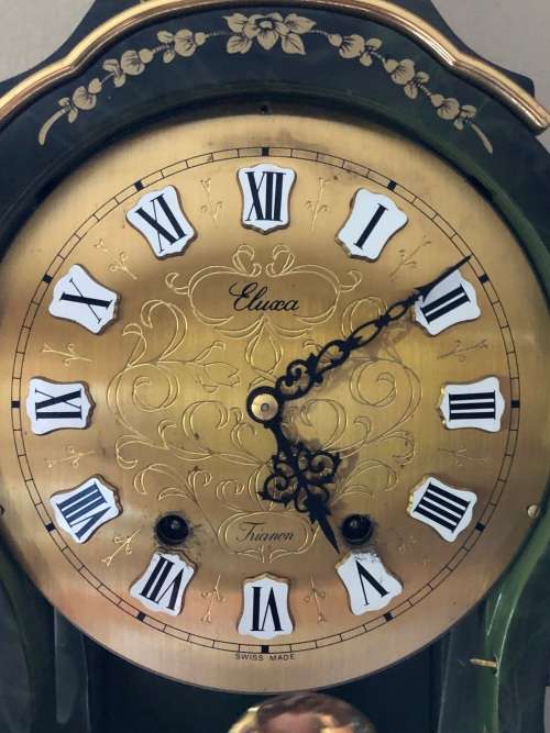 Wow !!! Stunning Louis XVI style Eluxa Trianon shelf clock , hand painted , numbered and signed