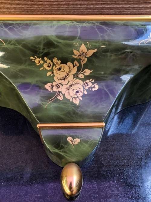 Wow !!! Stunning Louis XVI style Eluxa Trianon shelf clock , hand painted , numbered and signed