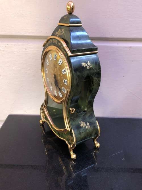 Wow !!! Stunning Louis XVI style Eluxa Trianon shelf clock , hand painted , numbered and signed