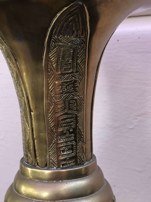 Stunning heavy Chinese marked brass vase for export - c1900`s - in excellent condition