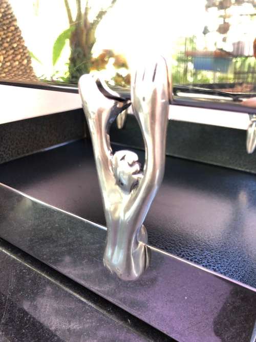 LATE ENTRY !!!!!  Carrol Boyes (1954 - 2019) Functional Art !!! - Man Pattern Paper Tray Set