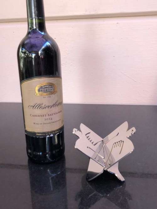 Carrol Boyes Functional Art (1954 - 2019) - 18/8 Stainless steel Man Paper Business Card Holder