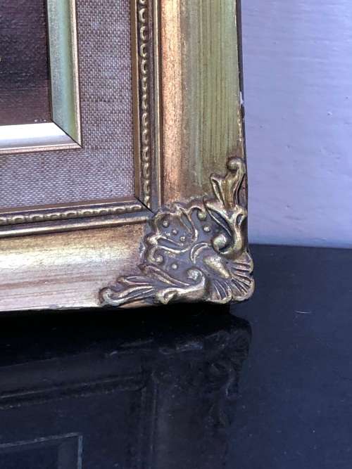 ROBERT COX (1934 - 2001) GILT FRAMED ORIGINAL OIL ON BOARD STILL LIFE OF FLOWERS