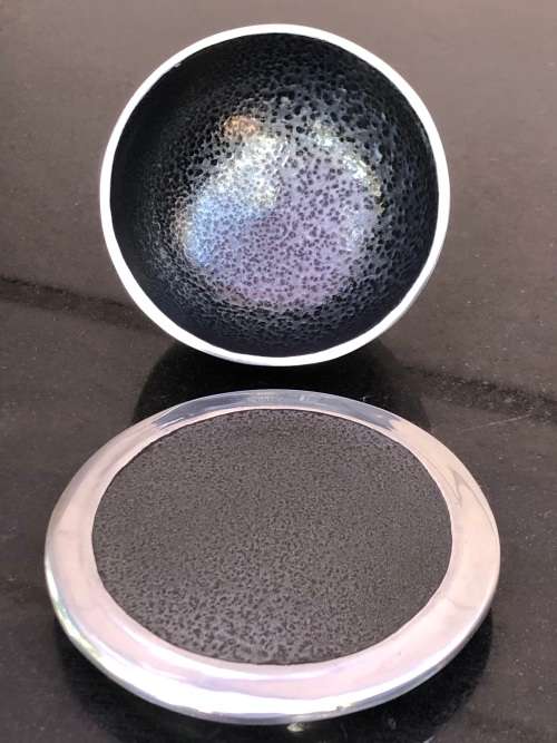 CARROL BOYES (1954 - 2019) BIRDMAN PATTERN MEDIUM ROUND BUTTER DISH - CLEARLY MARKED