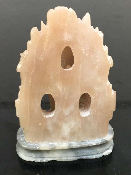 Vintage Chinese Intricately Hand Carved Soapstone Floral Bouquet